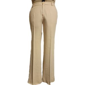 🔖👉Lauren Ralph Lauren 100% Silk Wide Leg Trouser Pant Cream Sz 14W